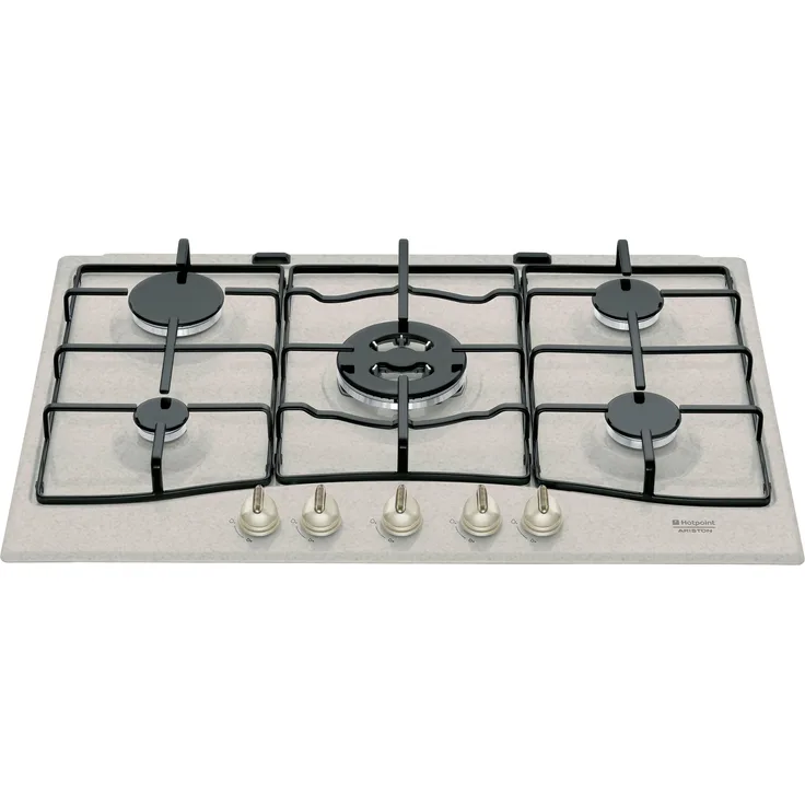 Hotpoint PC 750 T (AV) R  HA, Schwarz, Bronze, Hafer, Integriert, Gaskochfeld, Emailliert, 5 Zone(n), 5 Zone(n)