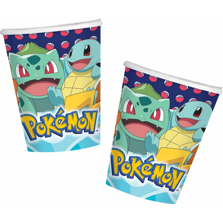 Party-Becher 8 Stück Pokemon Kinder Geburtstag Einweg-Geschirr