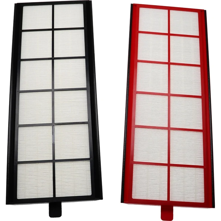 vhbw Filterset kompatibel mit Zehnder ComfoAir 350, 550 Lüftungsgerät - Luftfilter G4 - F7 (2 Stück), 50 x 17 x 1 cm, Weiß - Rot - Schwarz – Bild 1