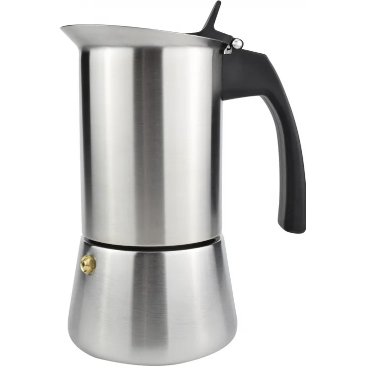 Milu Espressokocher Set 4 Tassen, edelstahl