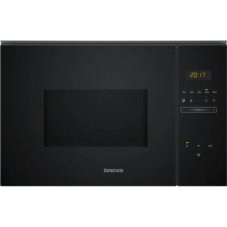 Constructa CC4P91262 Einbau-Mikrowelle, 800W, Garraum 20 L, Auftaufunktion, 7 Automatikprogramme, Drehteller, Uhranzeige, Memory-Funktion, schwarz - Preisvergleich