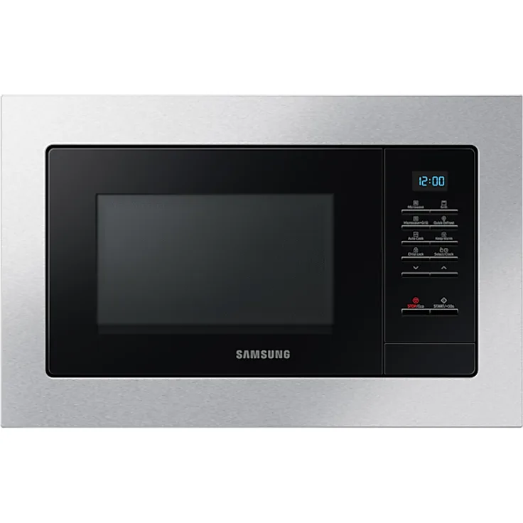 Samsung MG23A7013CT Mikrowelle, Standgerät, mit Grill, Garraum 23 l, 6 Leistungsstufen, Kindersicherung, 1300W, inkl. Drehteller 28,8 cm, schwarz