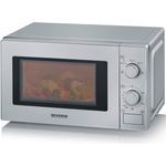 Severin MW 7899 Mikrowelle, Standgerät, Garraum 20L, 700W, 5 Leistungsstufen, Auftauprogramm, Timer, silber