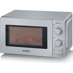 Severin MW 7900 Mikrowelle mit Grillfunktion, Standgerät, 700W, Garraum 20 L, Timer, silber