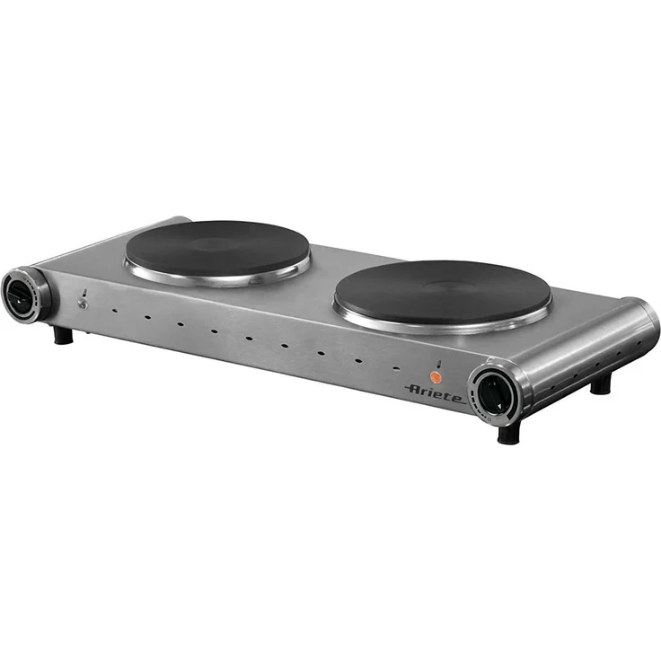 Ariete 994 Doppelkochplatte Edelstahl Silber – Bild 1