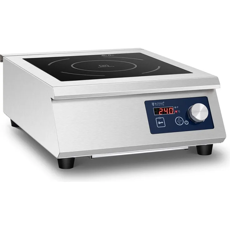 Royal Catering Induktionsplatte - 33 cm - 60 bis 240 °C - Timer