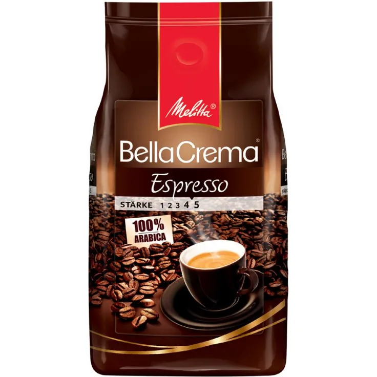 Melitta Kaffee BellaCrema Espresso, ganze Bohne