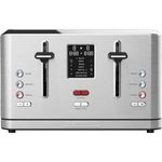 Gastroback Design Toaster PRO 4S 4-Scheiben-Toaster, 950W, 7 Toasprogramme, 7 Bräunungsstufen, Speicherfunktion, Hilift-Funktion, edelstahl
