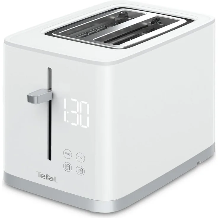Tefal TT6931 Sense 2-Schlitz-Toaster, 850W, inkl. Krümelschublade, Auftaufunktion, variable Schlitzbreite, Kunststoff, weiß