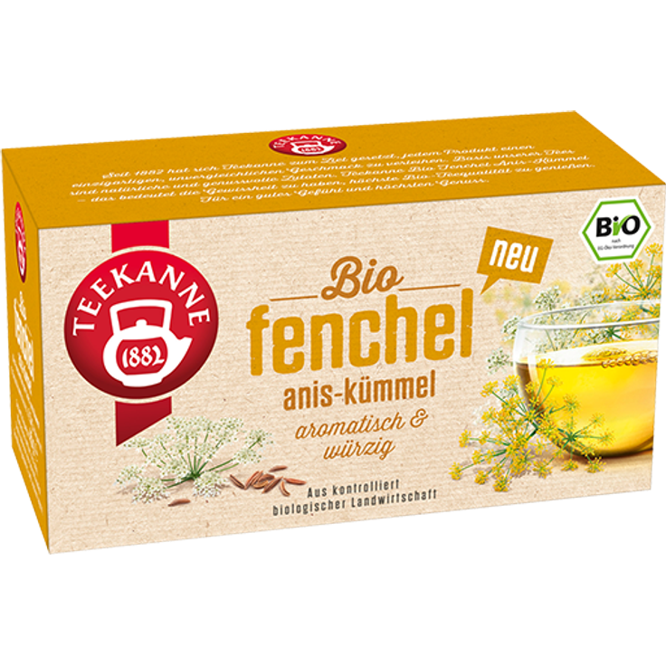 Teekanne Bio Fenchel Anis-Kümmel - Preisvergleich