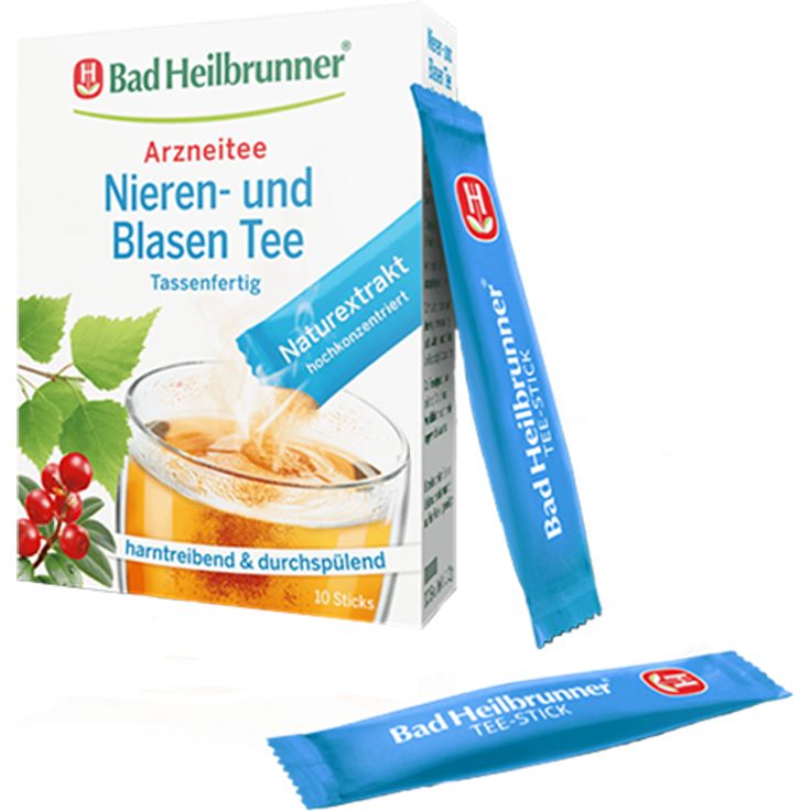 Bad Heilbrunner Nieren- und Blasentee, 10 Sticks – Bild 1