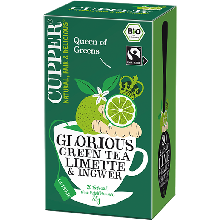 Cupper Bio Grüner Tee Limette Ingwer