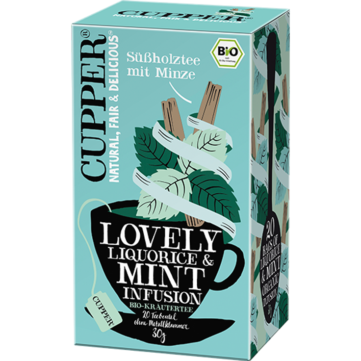 Cupper Bio Süßholztee mit Minze