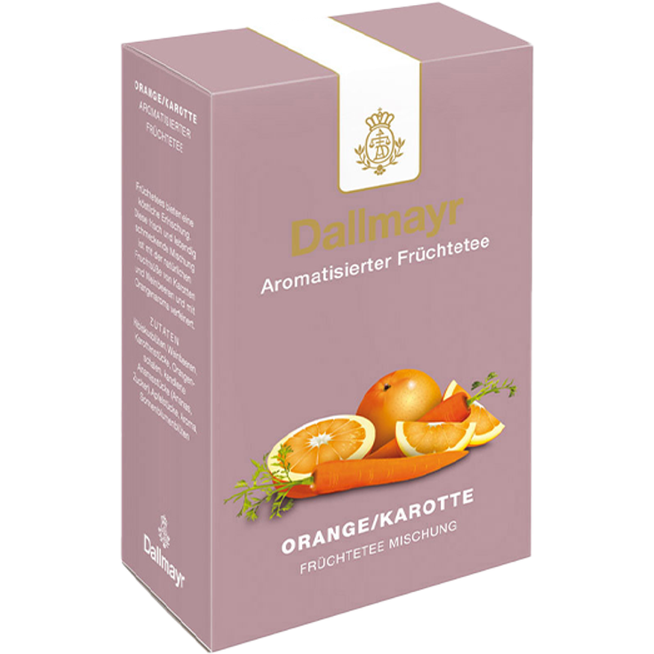 Dallmayr Orange/Karotte - Aromatisierte Früchteteemischung, loser Tee