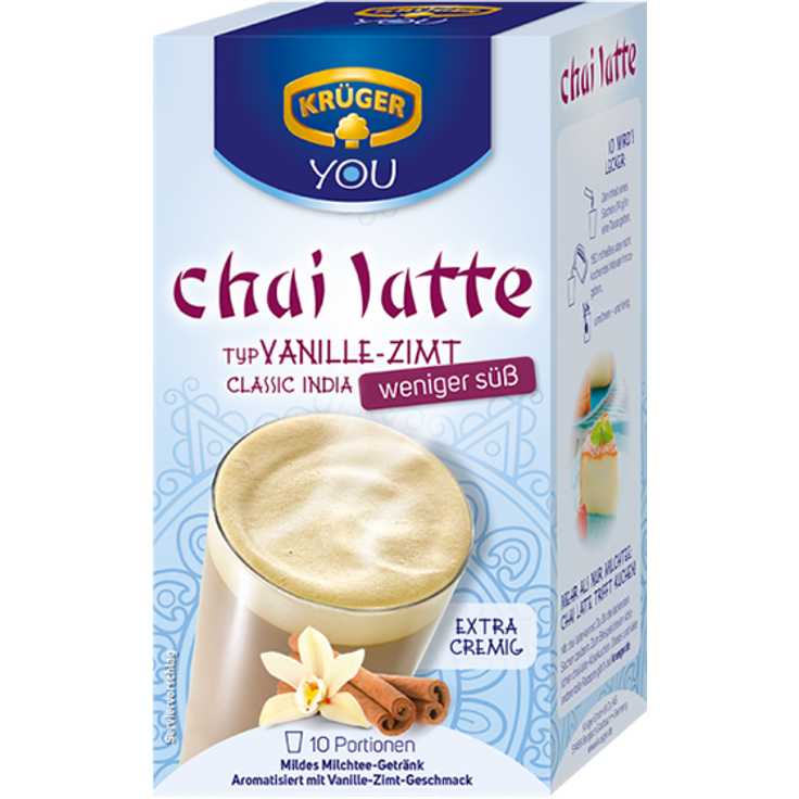Krüger Chai Latte Vanille-Zimt Weniger Süß, 10 Portionen - Preisvergleich