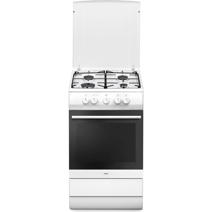 Amica SHGG 11598 W Gasherd 58 L Gasbackofen Geschirrfach 4 OptiGas-Brenner EEK:A