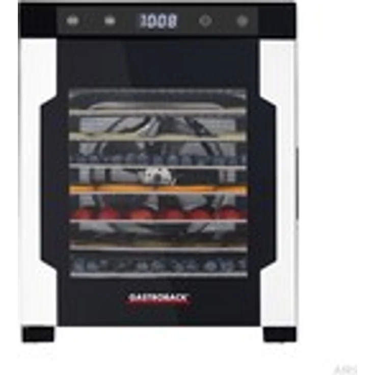 Gastroback Max 46603 Dörrautomat, 900W, 10 Ablagen, Abschaltautomatik, Timer, edelstahl, schwarz – Bild 1