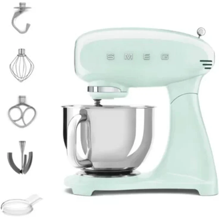 Smeg SMF03PGEU Küchenmaschine mit Direktantrieb, 800W, 4,8 L Edelstahlschüssel, pastellgrün,Serie: SMF03 – Bild 1