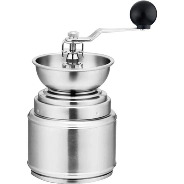 Forever Kaffeemühle rostfrei Edelstahl mit Keramikmahlwerk manuell 9,5cm