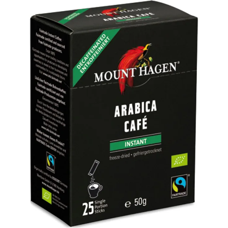 Mount Hagen Instant Sticks entkoffeiniert 25x 2g Bio