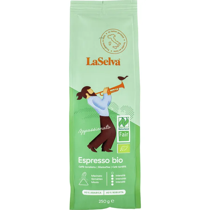 LaSelva Espresso Appassionato - Röstkaffee gemahlen 250g