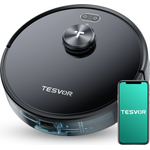 Tesvor S4 Saugroboter, 120 min Akkubetrieb, Lasernavigation, schwarz