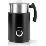 BEEM MILK-PERFECT Induktions-Milchaufschäumer, 500W, Aufschäumen 260ml, Milch 500 ml, LED, Edelstahl, PP, schwarz