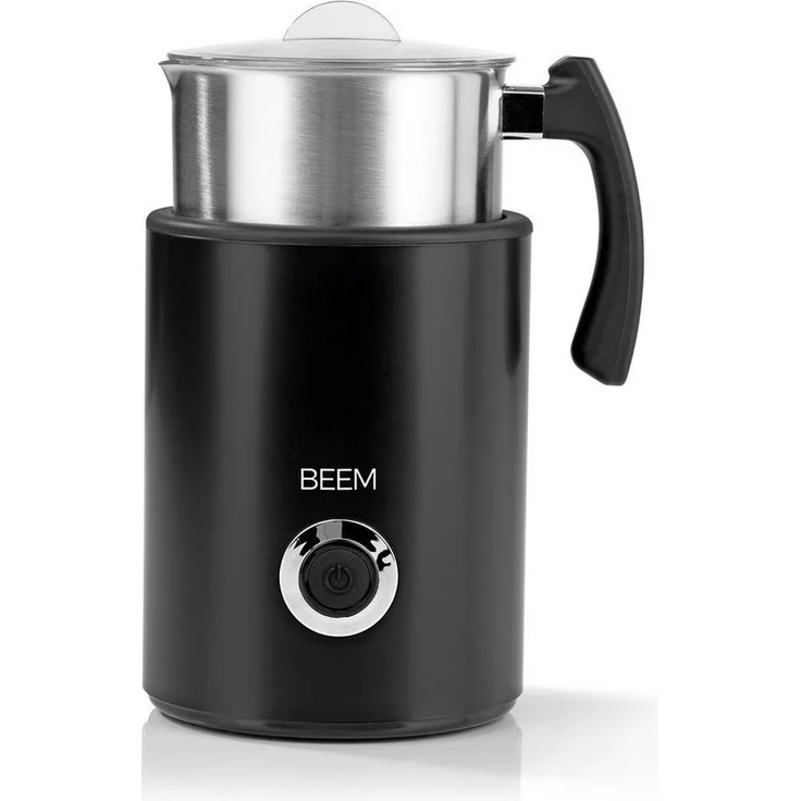 BEEM MILK-PERFECT Induktions-Milchaufschäumer, 500W, Aufschäumen 260ml, Milch 500 ml, LED, Edelstahl, PP, schwarz – Bild 1