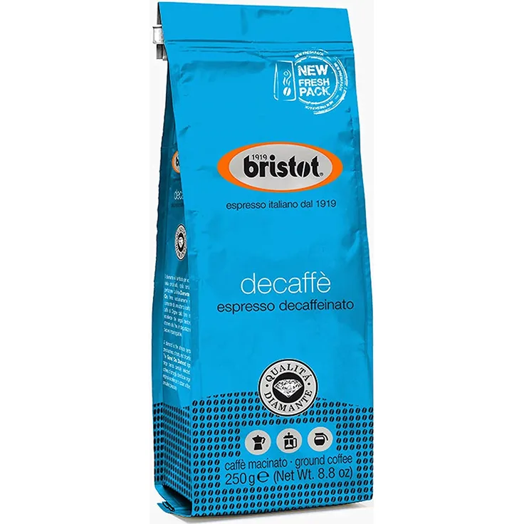 Bristot Diamante Deca 250g gemahlen entkoffeiniert