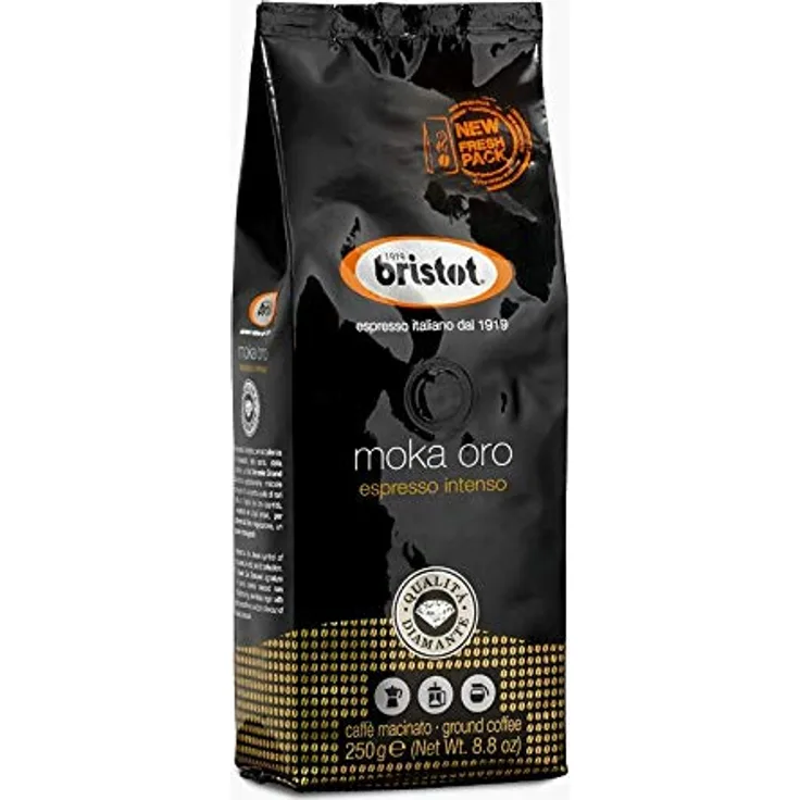 Bristot Diamante Moka Oro 250g gemahlen