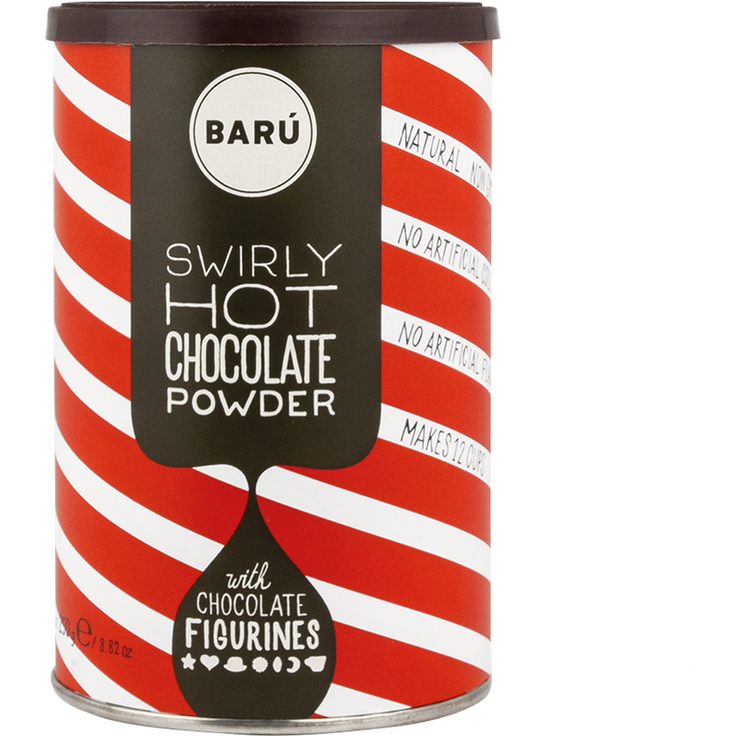 Barú Swirly Hot Chocolate Powder & Figurines, 250g