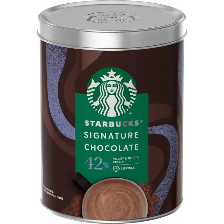 Starbucks Signature Chocolate 42%, Kakaopulver, Trinkschokolade, 330 g für 15 Portionen – Bild 1