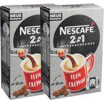 Nescafé 2in1 Sticks, Instantkaffee mit Creamer, Instant Kaffee, 20 Portionssticks