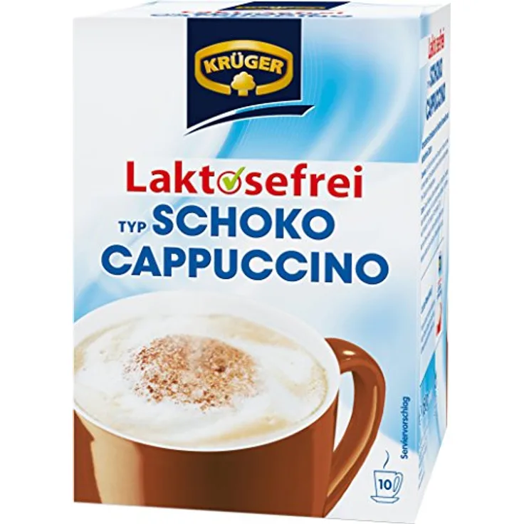 KRÜGER Cappuccino Schoko enthält Koffein Laktosefrei 10x15g 4er Pack
