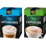 Krüger Dolce Vita Cappuccino und Latte Macchiato Set, mit 2 Sorten, Classic und Weniger Süß, Milch Kaffee aus löslichem Bohnenkaffee, 20 Portionsbeutel, 429 g