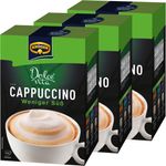 Krüger Dolce Vita Cappuccino, Weniger Süß, Milchkaffee, Milch Kaffee aus löslichem Bohnenkaffee, 30 Portionsbeutel
