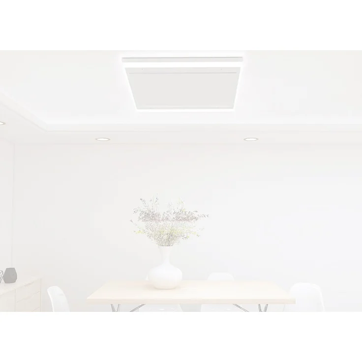 Heidenfeld Infrarot Deckenheizung mit Licht 390-800 Watt Infrarotheizung LED (390 Watt Warmweiß),  – Bild 1