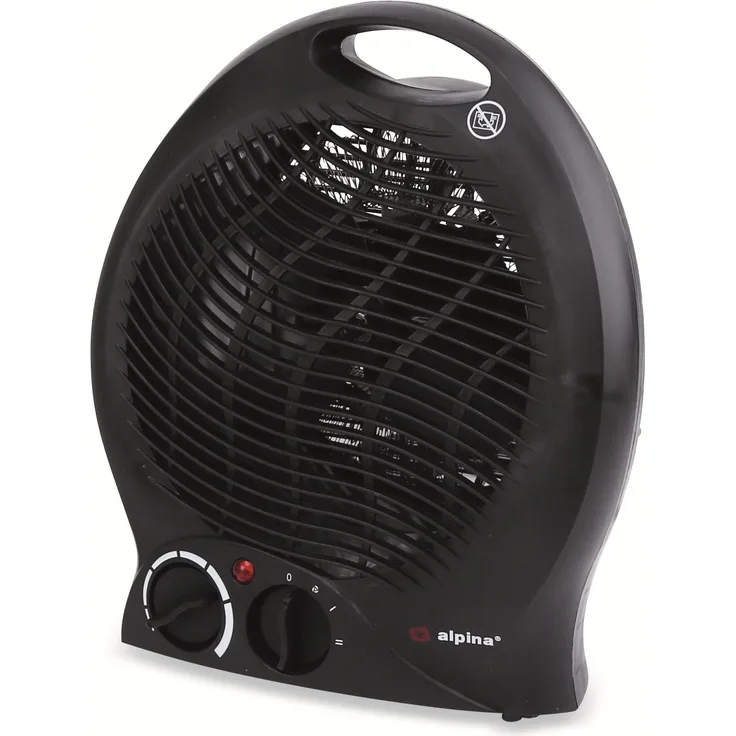 Alpina Heizlüfter LQ801, 2000 W, schwarz, 