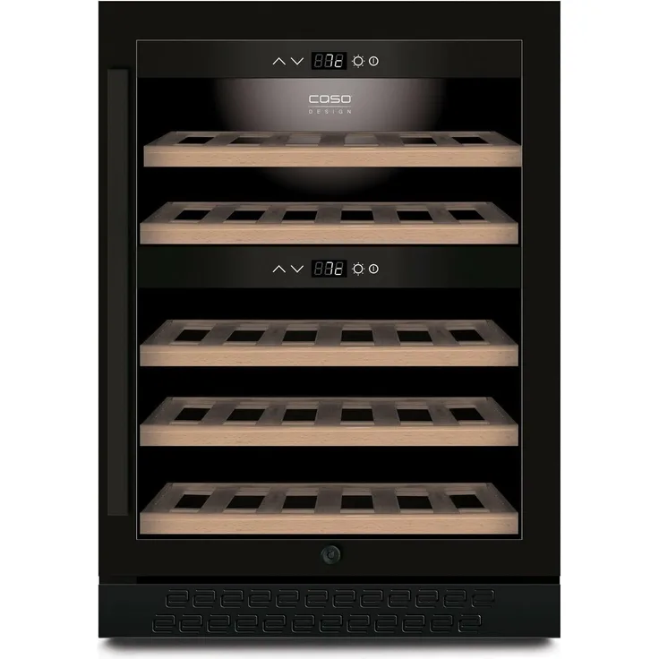 Caso WineChef Pro 40 Weinkühlschrank, freistehend, schwarz, 40 Flaschen, 82.5 cm