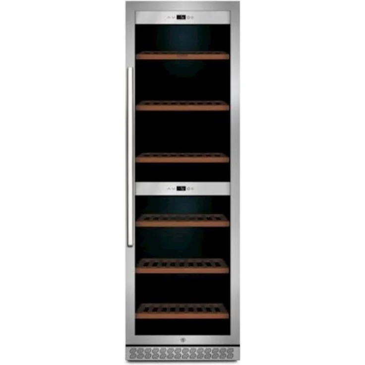 Caso WineChef Pro 180 Weinkühlschrank, freistehend, schwarz, 2 Zonen, 180 Flaschen, Höhe 186 cm – Bild 1