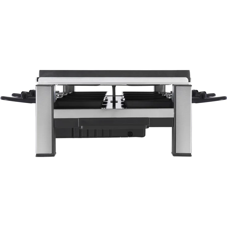 GUTFELS 4020 Raclette-Grill, 2000W, antihaftbeschichtet, für 8 Personen, Edelstahl, schwarz, silber – Bild 3