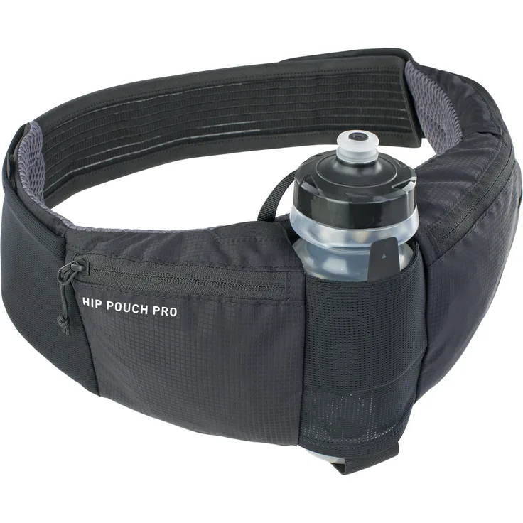 Evoc Hip Pouch Pro + 0,55 l Trinkflasche - Schwarz