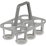 ok Flaschenträger 6-fach, PP, dunkelgrau