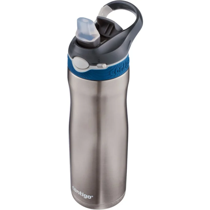 Contigo Ashland Chill Trinkflasche mit Tragegriff, 600 ml, grau – Bild 1