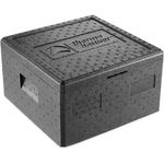 thermohauser EPP-Thermobox Pizza 4000249718 schwarz, mit Deckel, 21,5 L, Isolierung