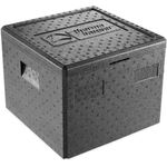 thermohauser EPP-Thermobox Pizza 4000249728, schwarz, mit Deckel, 32,5 L, Isolierung