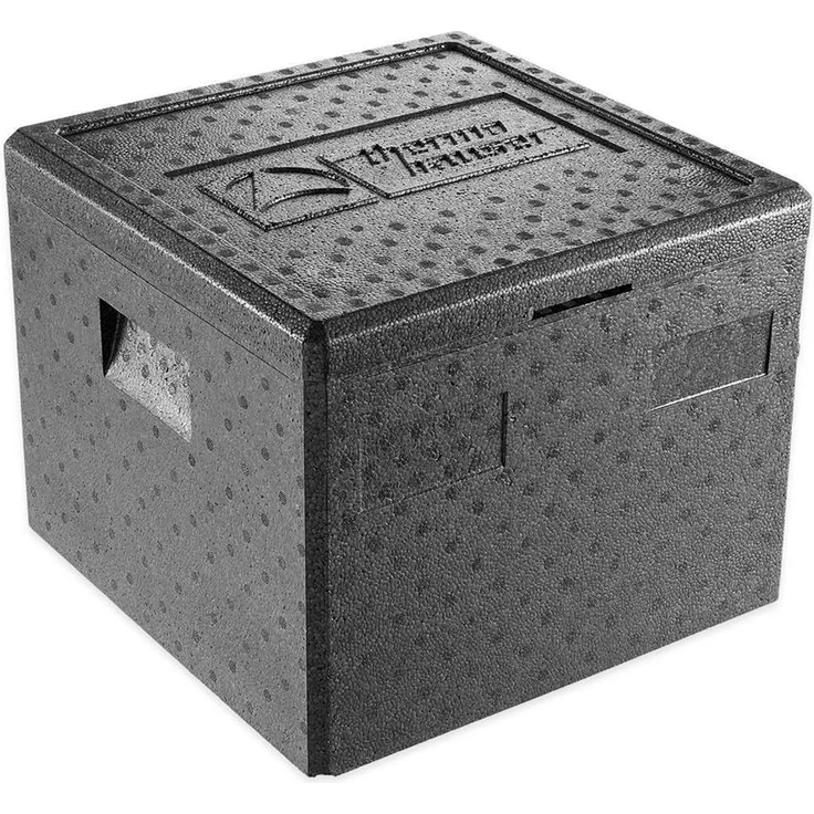 thermohauser EPP-Thermobox Pizza 4000249728, schwarz, mit Deckel, 32,5 L, Isolierung – Bild 1