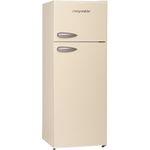 Respekta KS144VC Retro Kühl-Gefrierkombination, freistehend, cremefarben, Schnellgefrieren, Breite 54 cm
