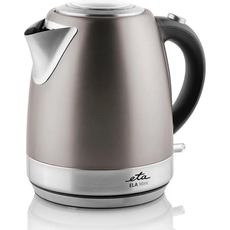 Eta Ela Mini Wasserkocher, 2100W, 1,2 Liter, Wasserstandsanzeige, Deckelöffnung per Knopfdruck, verdecktes Heizelement, Kabelaufwicklung, Kalkfilter, Edelstahl, graz – Bild 1
