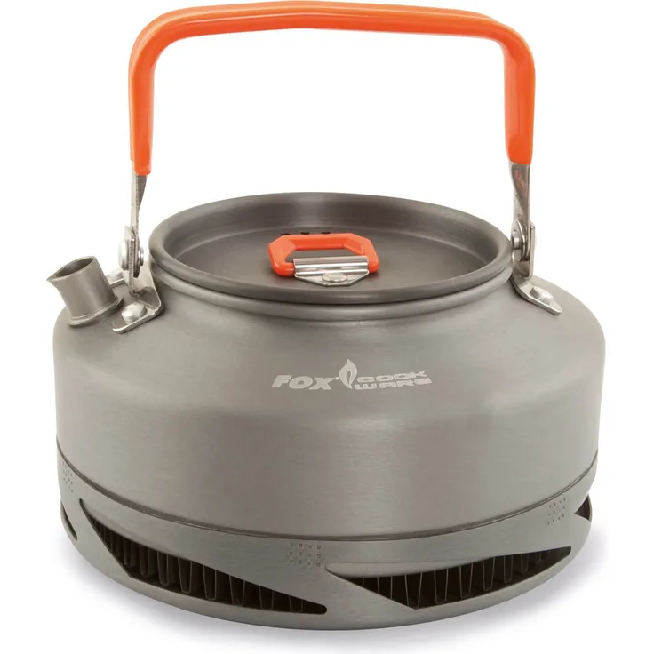 Fox CCW005 Cookware Camping Wasserkocher, mit Wärme-Transtfer-Gitter, 0,9L, grau